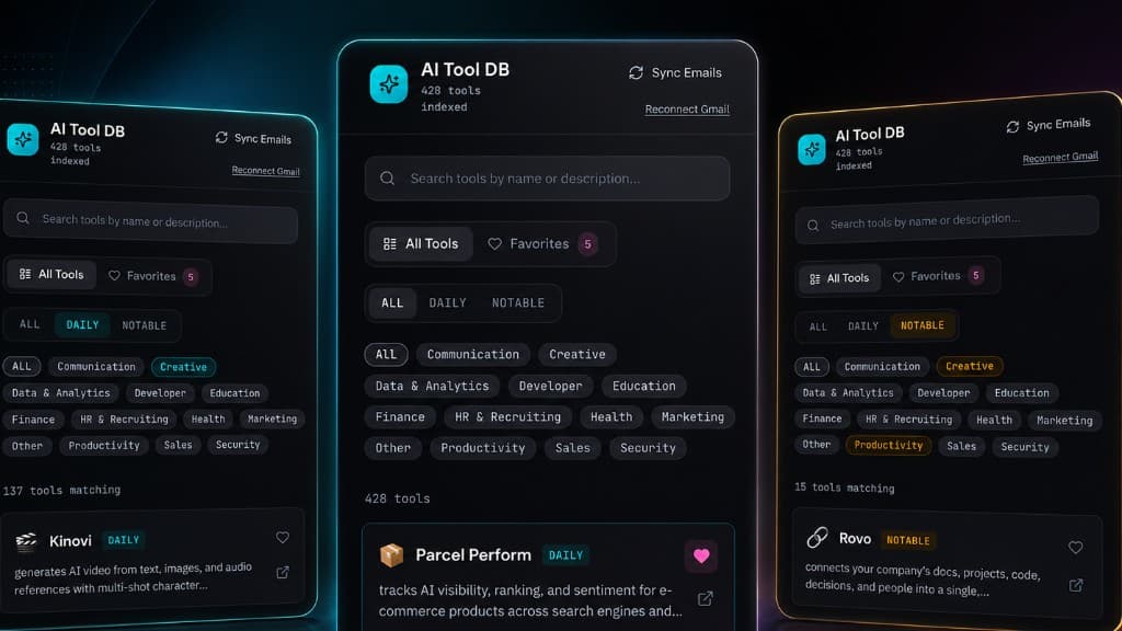 AI Tools Dashboard project preview