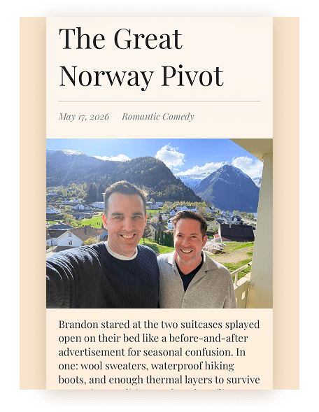 The Great Norway Pivot story page in Teller Stories