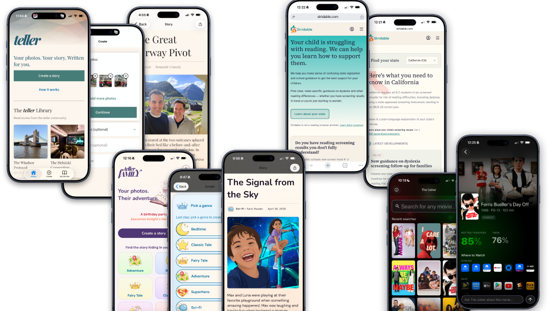 Personal product showcase